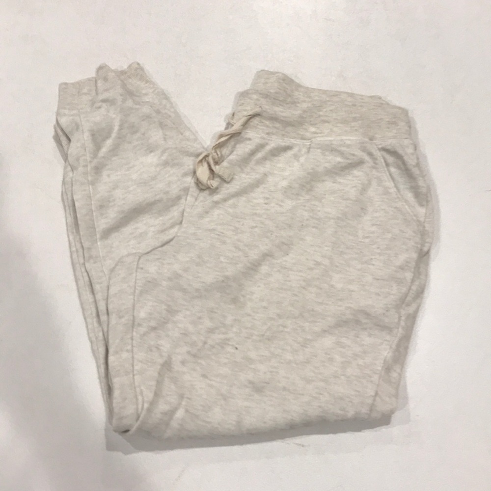 Cream sweatpants